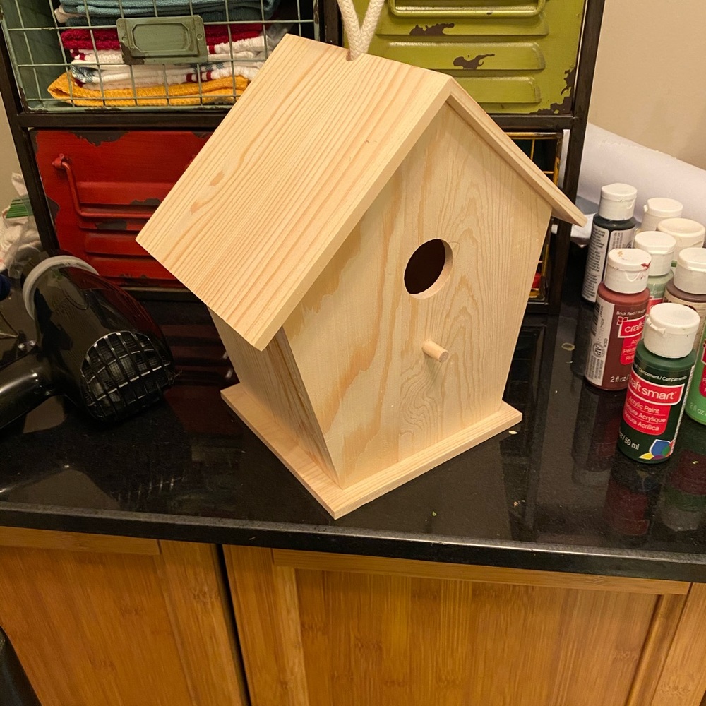💕⭐️I🌸 Handpainted birdhouse -see all pics - Picture 11 of 12